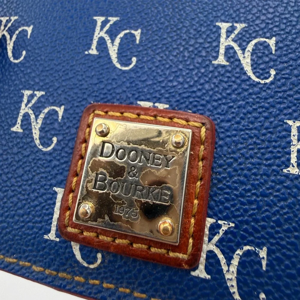 Dooney & Bourke Kansas City Royals Wallet Womens MLB Monogram Luxury Baseball
